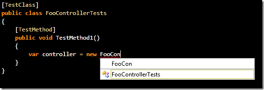 Yes, helpful Intellisense! I do want to create an instance of a class that doesn't exist, thanks for understanding!