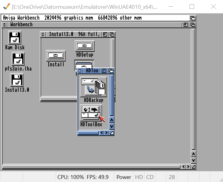 amiga 1200 cf card install